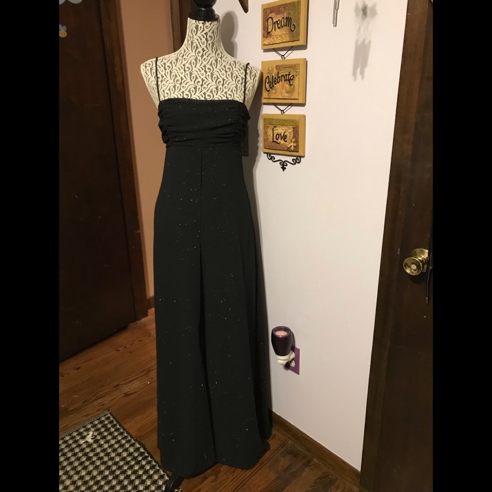 Sparkly open back gown